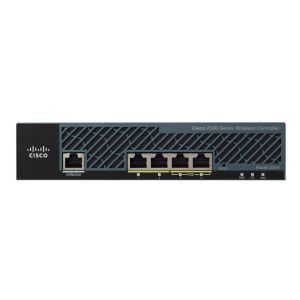 Cisco 2504 Wireless Controller   Network management device   4 ports   50 MAPs (managed access points)   10Mb LAN, 100Mb LAN, Gigabit LAN   1U