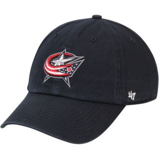 47 Columbus Blue Jackets Navy Clean Up Adjustable Hat