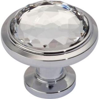 DEWALT Legacy Crystal Collection 1 1/4 in. Polished Chrome Round Cabinet Knob 343 CH