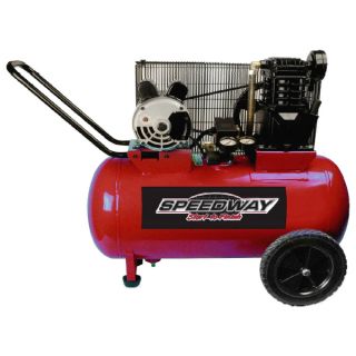 Speedway 2HP 20 gallon electric 2 cylinder Cast Iron Belt Drive