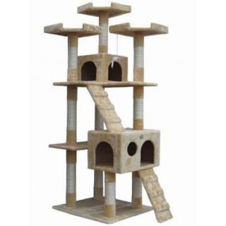 Go Pet Club F2080 72 inch Beige Cat Tree Condo Furniture