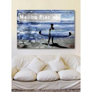 Parvez Taj 'Malibu Waves' Canvas Art 18 x 12