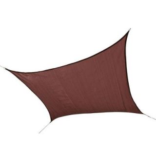 ShelterLogic ShadeLogic 16 ft. x 16 ft. Terra Cotta Square Heavy Weight Sun Shade Sail (Poles Not Included) 25673