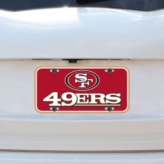 WinCraft San Francisco 49ers Plastic License Plate