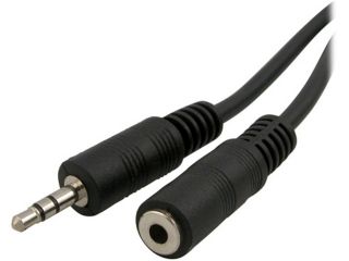 Insten 798759 6 ft. 3.5mm Stereo Plug to Jack Extension Cable M F
