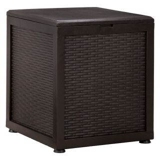 Belvedere Wicker Patio Side Table with Cooler   Threshold™