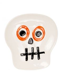 Halloween Skull Appetizer Plate by Tag