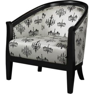 Linon Home Decor Chandelier Chair, Black