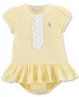 Ralph Lauren Baby Girls Jersey Striped Dress