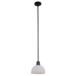 Z Lite Chelsey 8 in W Bronze Mini Pendant Light with Shade