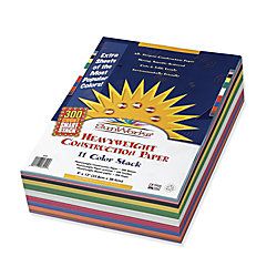 SunWorks Smart Stack Heavyweight Construction Paper 9 x 12  Assorted Pack Of 300