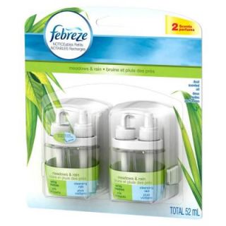 Febreze Noticeables 0.879 oz. Meadows and Rain Dual Scented Oil Refill (2 Pack) 003700046300