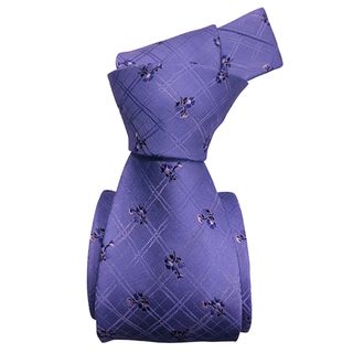 Dmitry Mens Light Blue Patterned Floral Italian Silk Tie