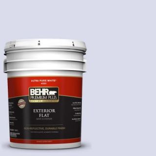 BEHR Premium Plus 5 gal. #610A 2 Crocus Petal Flat Exterior Paint 405005