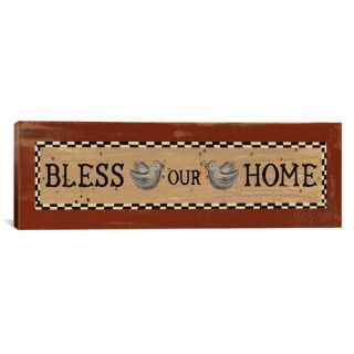 Bless Our Home by Erin Clark Textual Art on Canvas
