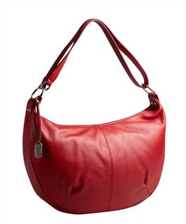 Furla Red Pebble Leather 'danielle L Hobo' Shoulder Bag (322209602)