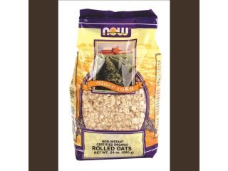 NOW Real Food   Rolled Oats (Certified Organic)   24 oz (680 Grams) by NOW