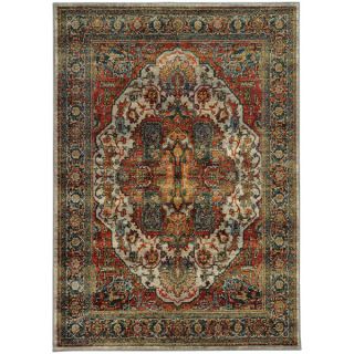 Old World Persian Red/ Multi Rug (67 X 96)