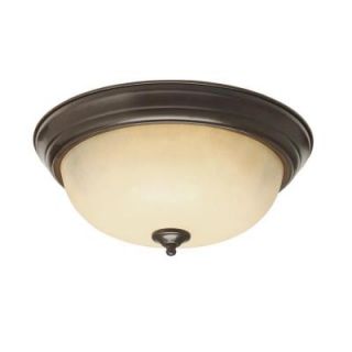 Bel Air Lighting Stewart 3 Light Rubbed Oil Bronze Incandescent Ceiling Flushmount 13515 ROB
