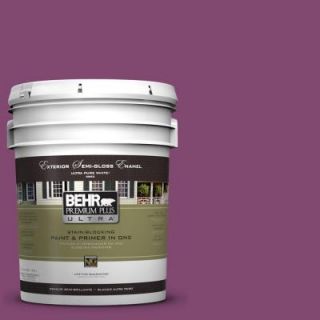 BEHR Premium Plus Ultra 5 gal. #680B 7 Sugar Plum Semi Gloss Enamel Exterior Paint 585305