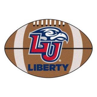 FANMATS NCAA Liberty University Brown 1 ft. 10 in. x 2 ft. 11 in. Specialty Accent Rug 2738