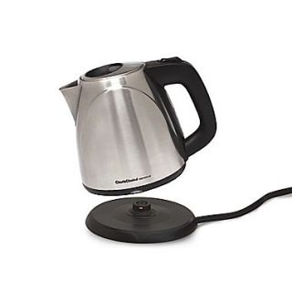 Chefs Choice 1 Liter International Cordless Compact Electric Kettle, Brushed Stainless Steel