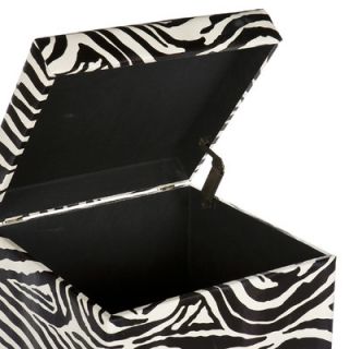 Wildon Home ® Wilson Zebra Storage Cube Ottoman
