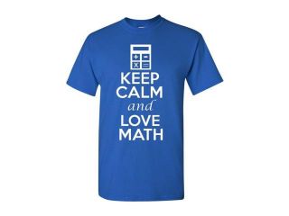 Keep Calm and Love Math T Shirt Tee