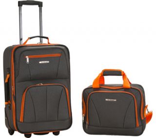 Rockland 2 Piece Luggage Set F102   Charcoal