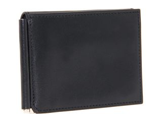 Bosca Old Leather Collection   Money Clip w/ Pocket Black Leather