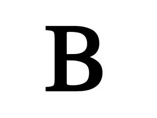 Village Wrought Iron LET B M Letter B Medium