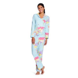 Bedhead Premium Womens Sleep Pajama Set   Around the World