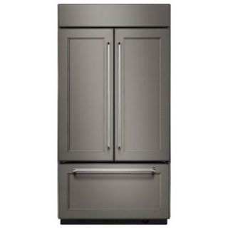 KitchenAid 42 in. W 24.2 cu. ft. Built In French Door Refrigerator in Panel Ready KBFN402EPA