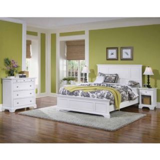 Home Styles Naples Queen Bed, Nightstand and Chest, White