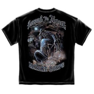 Erazor Bits Black 100% Cotton USMC Second To None T Shirt (XXXL) Graphic Tee NEW