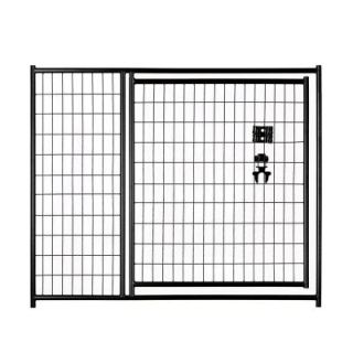 Lucky Dog 4 ft. H x 5 ft. W Black Welded Wire Gate   36 in. Opening CL 28541
