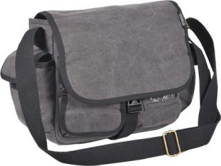 Everest Small Canvas Messenger   Charcoal