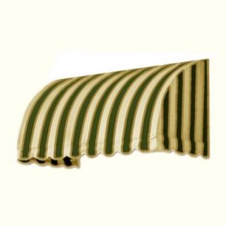 AWNTECH 6 ft. Savannah Window/Entry Awning (44 in. H x 36 in. D) in Sage/Linen/Cream Stripe CS33 6SLCR
