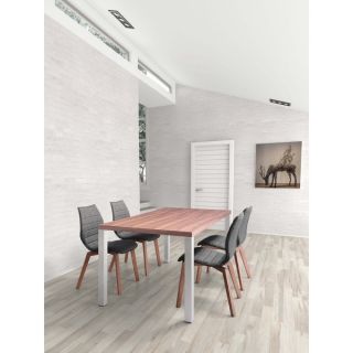 Oslo Walnut/ White Extension Table