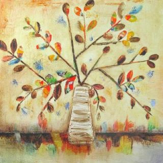 Yosemite Home Decor 32 in. x 32 in. "Fall into Color I" Hand Painted Canvas Wall Art FCF6075QP 1