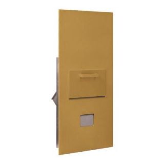 Salsbury Industries 3600 Series Collection Unit Gold Private Rear Loading for 7 Door High 4B Plus Mailbox Units 3600C7 GRP