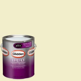 Glidden DUO 1 gal. #GLG11 Classic Key Lime Semi Gloss Interior Paint with Primer GLG11 01S