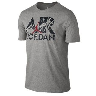 Jordan Flight T Shirt   Mens   Basketball   Clothing   Dark Grey Heather/White/Black
