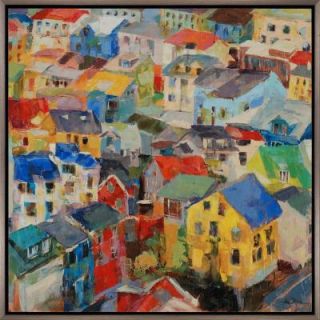 Home Decorators Collection 37 in. x 37 in. "Reykjavik Rooftops" by Amy Dixon Framed Printed Wall Art 8312200730