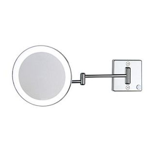 WS Bath Collections Discololed LED Lighted 3x Magnifying Makeup Mirror