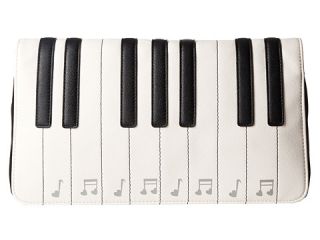 Betsey Johnson Kitch Piano Clutch Black/White