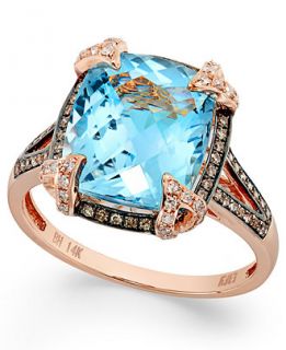 Bleu Rosé by EFFY Blue Topaz (6 3/8 ct. t.w.) and Brown Diamond (1/3