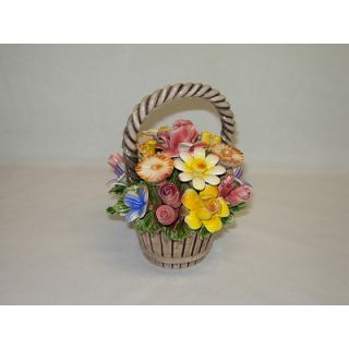 Three Star Im/Ex Inc. Capodimonte Flower Basket
