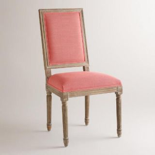Coral Linen Paige Square Back Dining Chairs, Set of 2