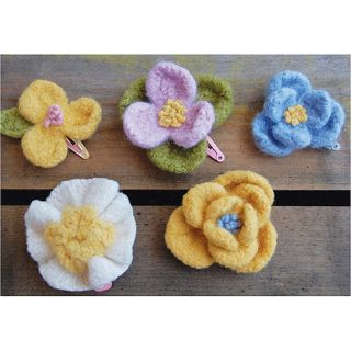 Pick Up Sticks Knit Felting Patterns, Doll, Up Flowers